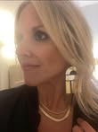 Gold Geo-Shaped Drop Earrings