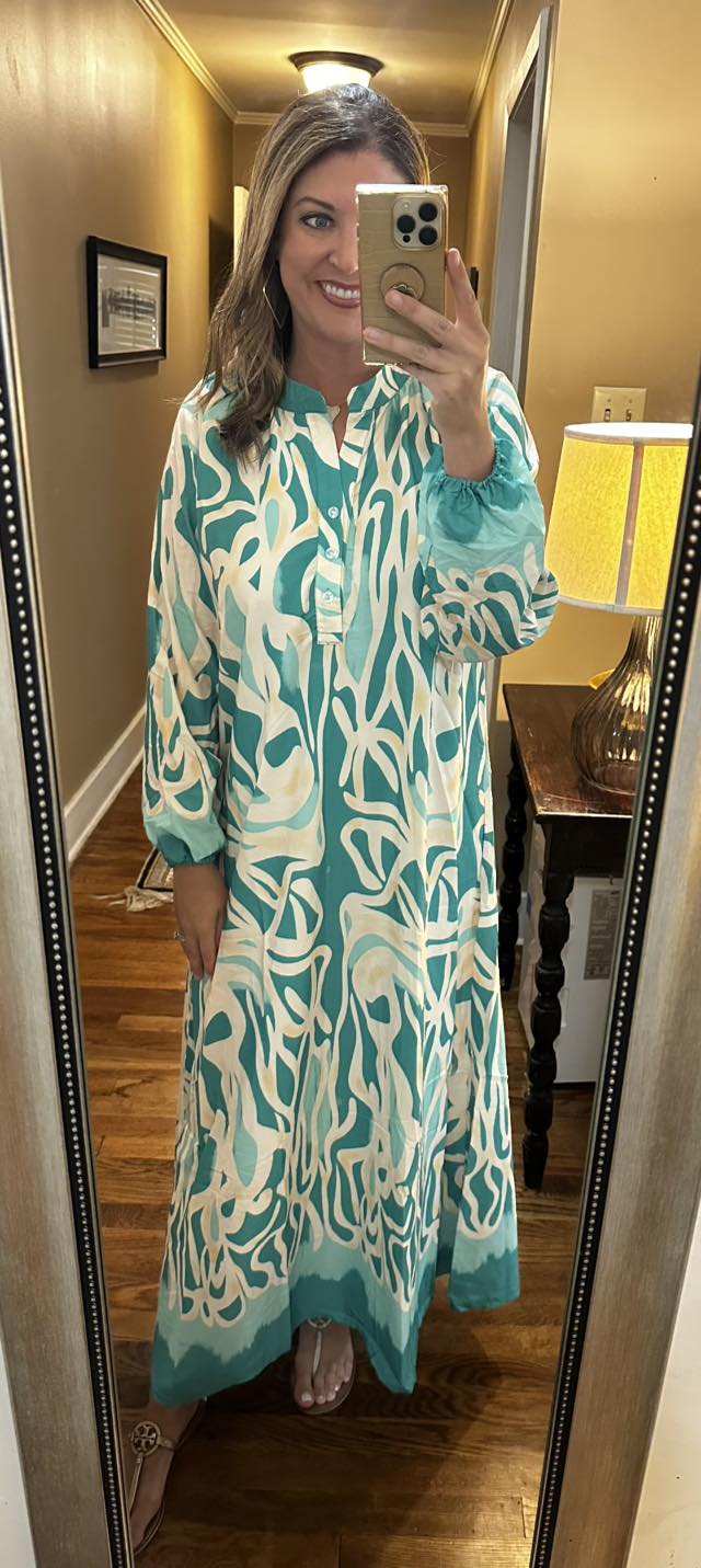 Green Caftan Dress