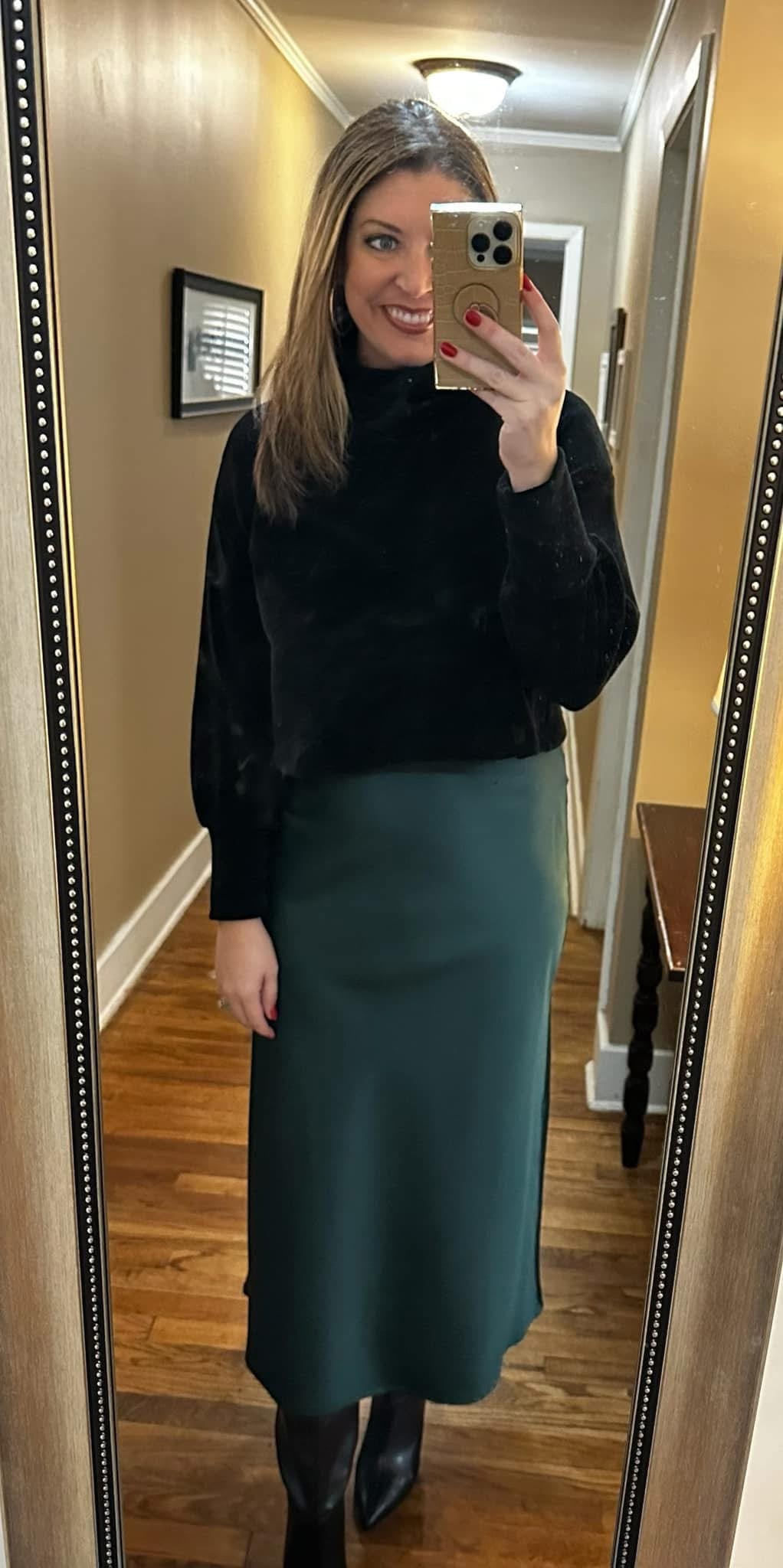 Green Midi Skirt