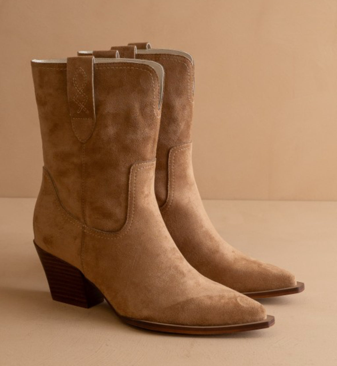 Latte Suede Booties