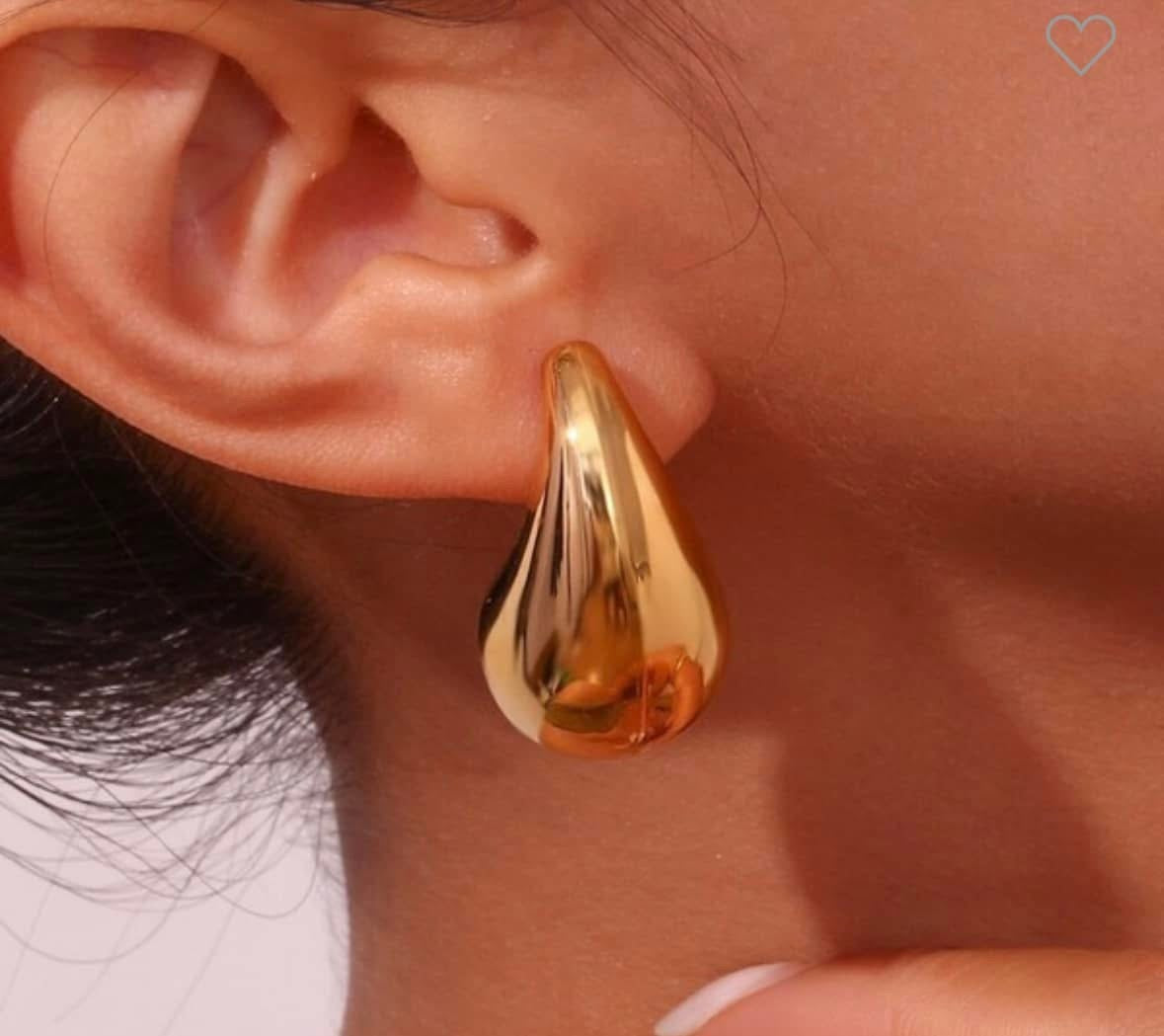 Gold Teardrop Earrings